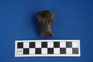 Black-burnished ceramic bull spout from Tsaghkahovit